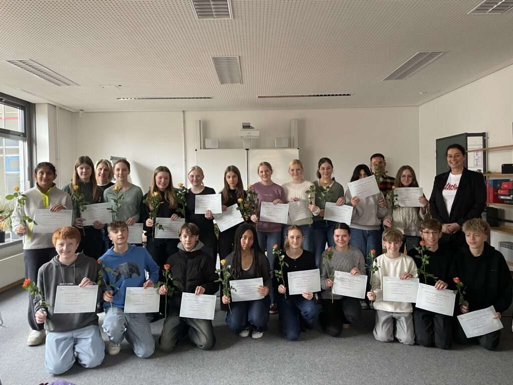 Verleihung des DELF Zertifikates 2025